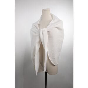 Andie Swim Sample Gauze Coverup Wrap White Coastal Bohemian XXL NWOT 1006-8